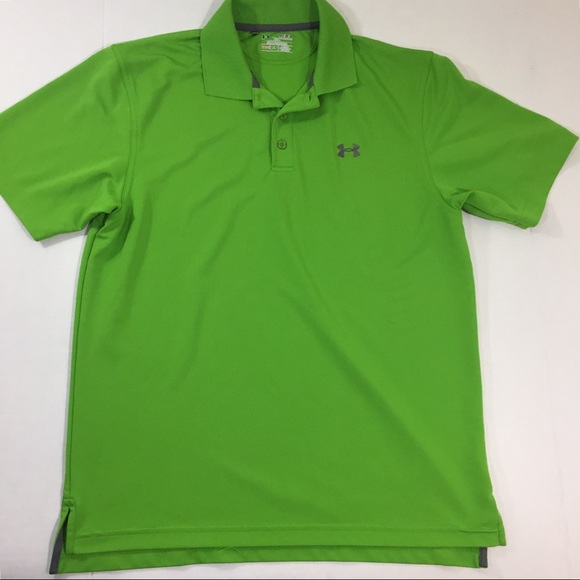 under armour green polo shirt